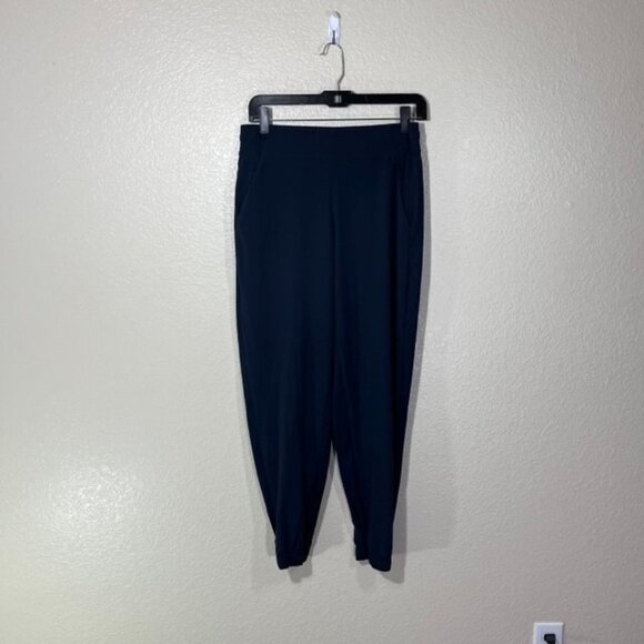 Athleta Navy Blue Brooklyn Jogger Commute Travel Pant Athleisure Size 8 - Picture 1 of 5